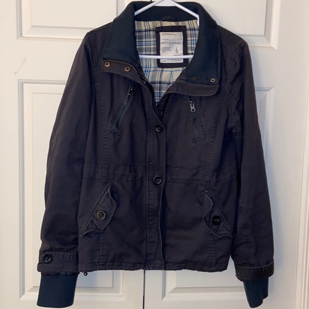 Navy Blue Aeropostale jacket, size L